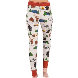 Lazy One Happy Camper Leggings, Tees, Pajama Separates and Cozy Lounge Wear for Women (Large)