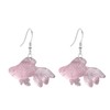 YISXVD 3D Cute Transparent Resin Goldfish Dangle Drop Earrings Simulation