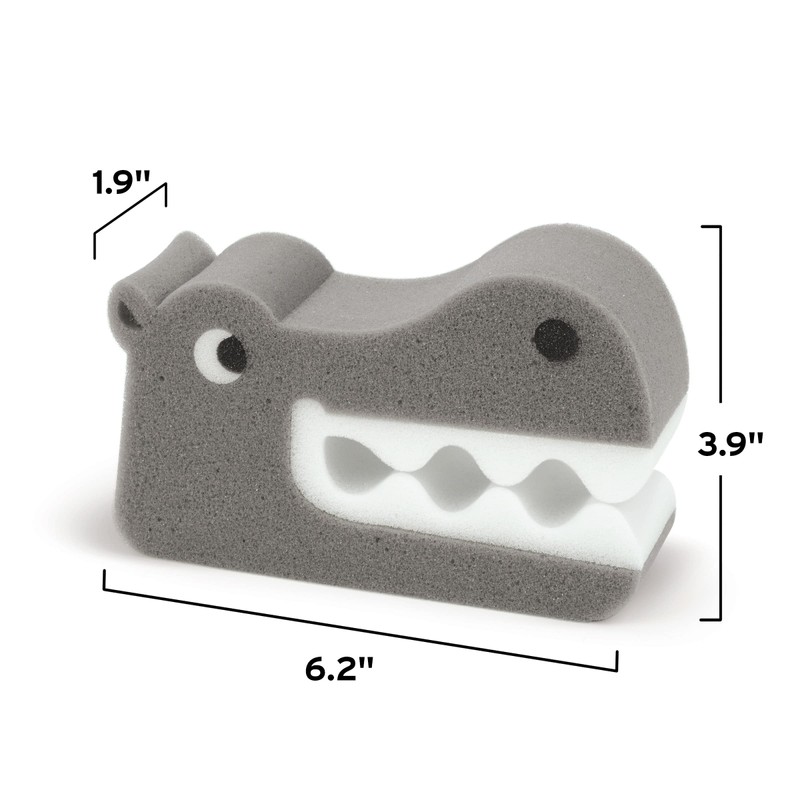 Genuine Fred Bath Biters, Children's Bath Sponge, Hippo