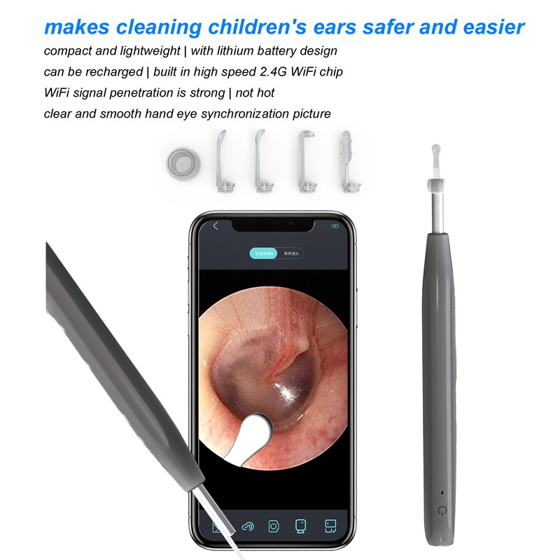 Ear Cleaner Smart Wireless Earwax Removal Tools HD Endoscope with