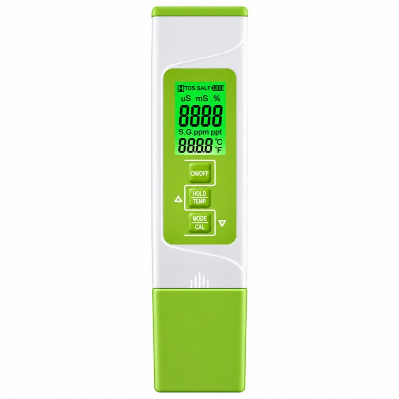 5-in-1 Digital Water Quality Tester for Hydroponics & Aquariums –