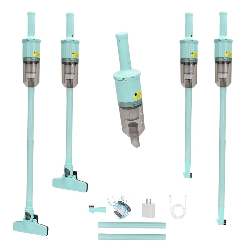 TROURAY 6-in-1 Rechargeable Household Stick Vacuum Cleaner, Convertible to Handheld,