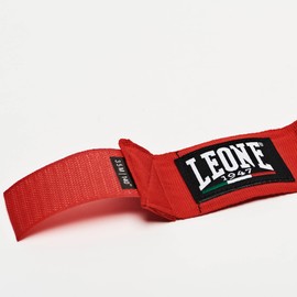 LEONE 1947 AB705/45RD Boxing Vantage, Elastic Type, Velcro Closure, Advanced, Size for Sparring, 1.7 ft (4.5 m), Red