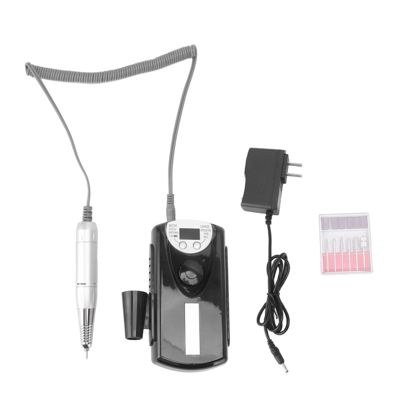 LCD Nail Drill Machine Home Salon Portable Electric Nail File