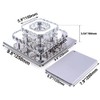 FRIXCHUR Crystal Ceiling Light Square Chandelier Modern LED Flush Mount