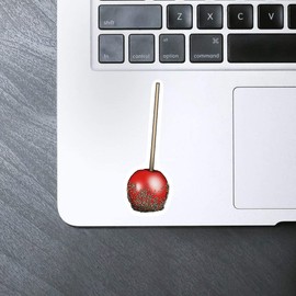 Medium 100 mm 'Candied Apple' Permanent Sticker (DW00053234)
