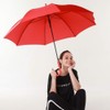 RUMBRELLA Red UV Stick Umbrella Auto Open UPF 50+ with