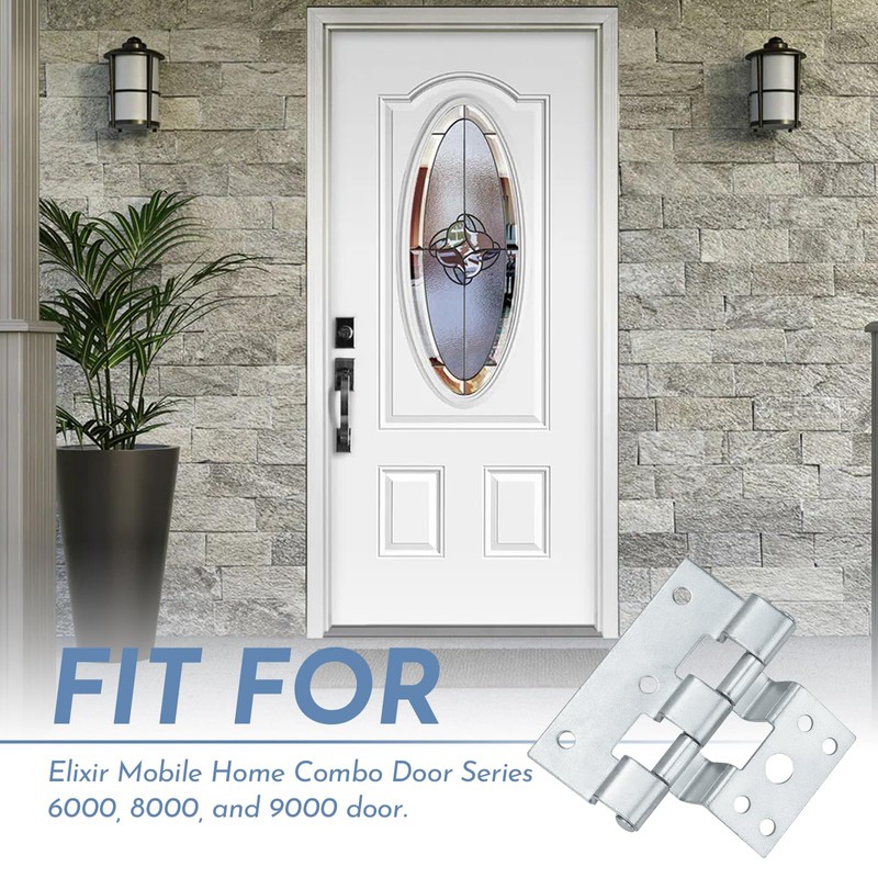3 Pack Door Hinges for Combination Doors Replacement for Elixir