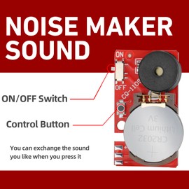 SHENGSEN 3 Pack Hidden Annoying Beep Office Prank Devices,Small Prank Chirp Noise Maker Including Different Sounds, Cricket,Beep and More,Point Guard Prank for April Fools Day Gag,Red