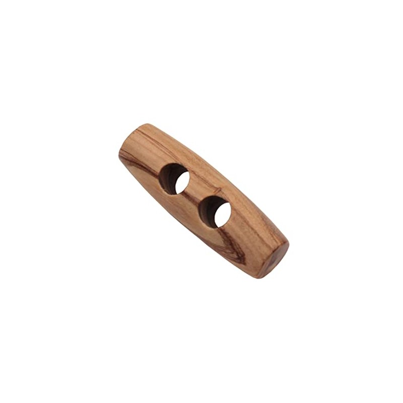 Pack of 5 wooden buttons made of real olive wood