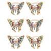 6PCS Butterfly Napkin Rings Decorate Your Table in Christmas, Thanksgiving,