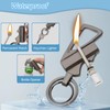 UOOPHEE 3 in 1 Permanent Match Bottle Opener Keychain Kerosene