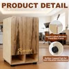 Kmise Portable Cajon Drum Box, 11.8×12.2×19.6" Adjustable Snare Cajons Drums,