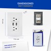 Megaluz HY-B310 Placa Contacto Tomacorriente Inteligente Conector USB 2 Puertos