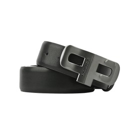 Police Mens Genuine Leather Belt with Anchor Buckle, black 11 3.5cm, 125 (Taglia 54-56)