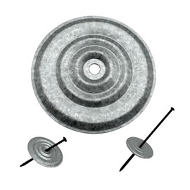 Metal Insulation Plates Self Tapping into Metal and Wood Roof Decks EPDM TPO Goes with Plates to Meet a Variety of Roofing (3"Plate, Plate, 1000)