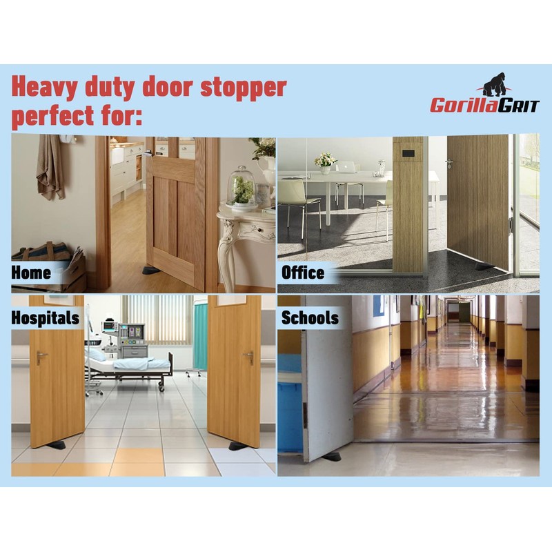 Extra Large Rubber Door Stoppers - Heavy Duty Door Stop