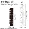 TopHomer 2 Pack Bookmark Rulers, Black and Clear Plastic Page