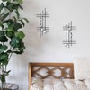 ZEXUIRU 2 Set Bling Metal Wall Art Jeweled crystal Hang