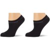 Nur Die Women's Feines Schuhsöckchen Ankle Socks, Black (Schwarz), 2
