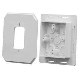 ARLINGTON INDUSTRIES 8081F Arlington Universal Siding Box Kit with Flange, 6.5 X 6.5 X 0.895 in. -613241, 6.5" x 6.5" x 0.89"