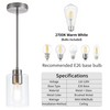 MAYNA 1-Pack Brushed Nickel Ceiling Light Fixture, Simple Silver Mini