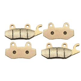 S SYUU Motorcycle Front Rear Severe Duty Sintered Metal Brake Pads compatible with Kawasaki EX 250 R Ninja 250 R 2008-2012 EX 300 2013-2016 FA197F FA197R