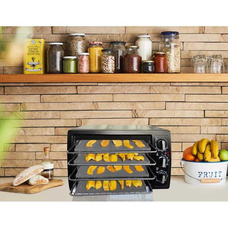 6PCS Silicone Dehydrator Sheets - Nonstick fruit leather trays for