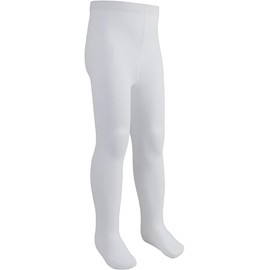 reshmena® 1 Girls Cotton Tights Kids Uniform School Tights Plain School Warm Thick Tights Children Winter School Warm Cotton Rich Tight Plain Super Soft Tights Everyday use White, 5-6 yrs