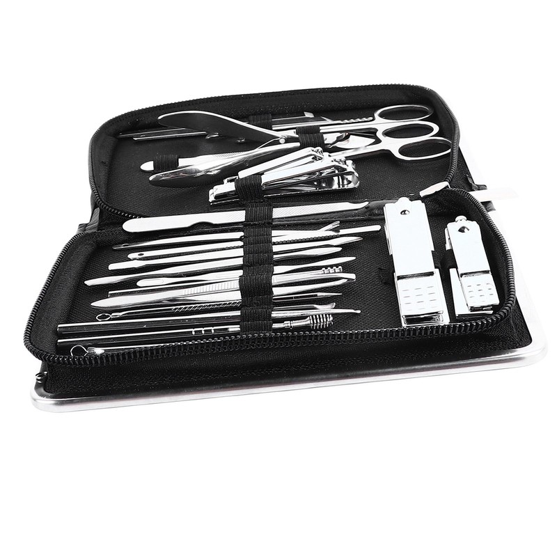 26Pcs Eyebrow Tweezers Manual Stainless Steel Rugged Versatile Lightweight Nail