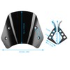 Motorcycle Windscreens, Short Motorcycle Windscreen, Wind Deflector, Protective Trim, Suitable