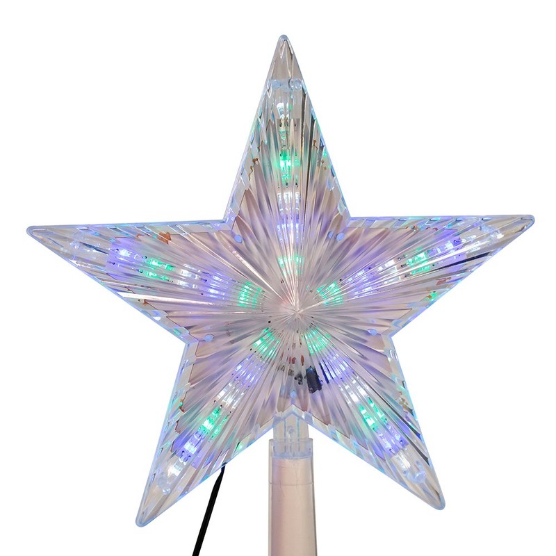 Kurt Adler Color-Changing LED Star Treetop, 8.5-Inch