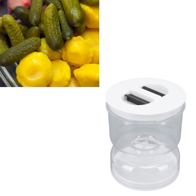 Pickle Jar ABS Juice Separator with Flip Strainer Leakage Proof