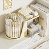 WITERY Desktop Organiser with 360 Rotating Pen Holder and 2