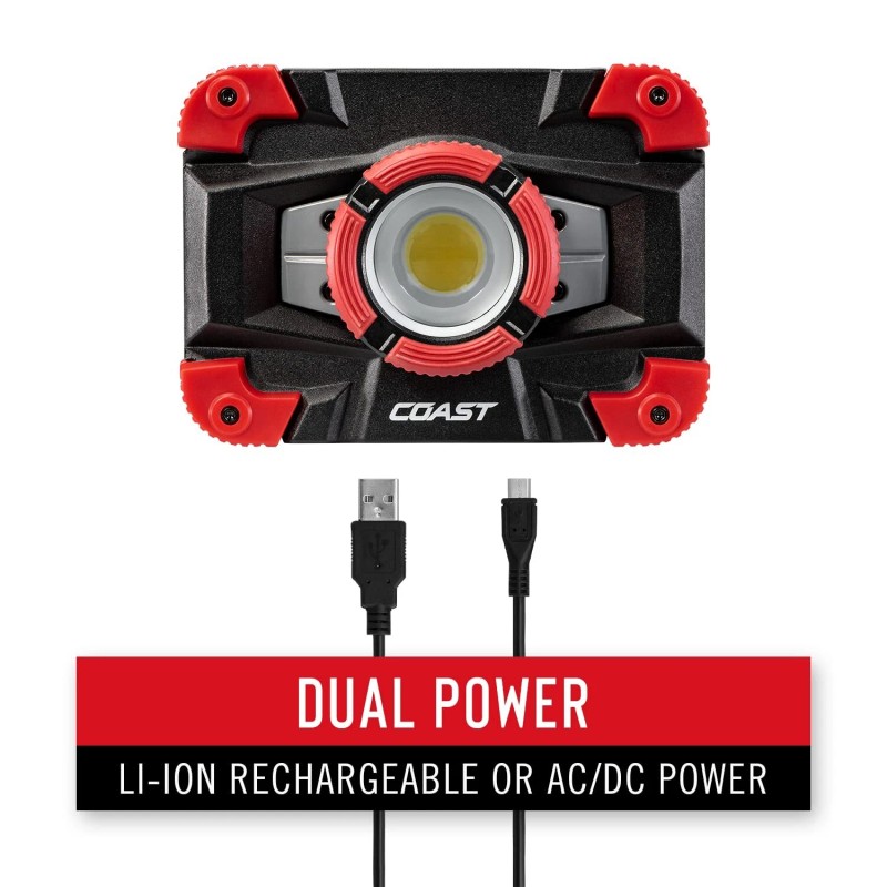 Coast WLR1 Work Light Rechargeable Resists Water Impact and Dust