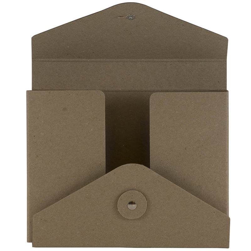 JAM PAPER Kraft Portfolio with Button and String Tie Closure