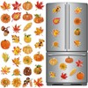 Copkim 30 Pcs Fall Refrigerator Diamond Art Maple Leaves Magnets