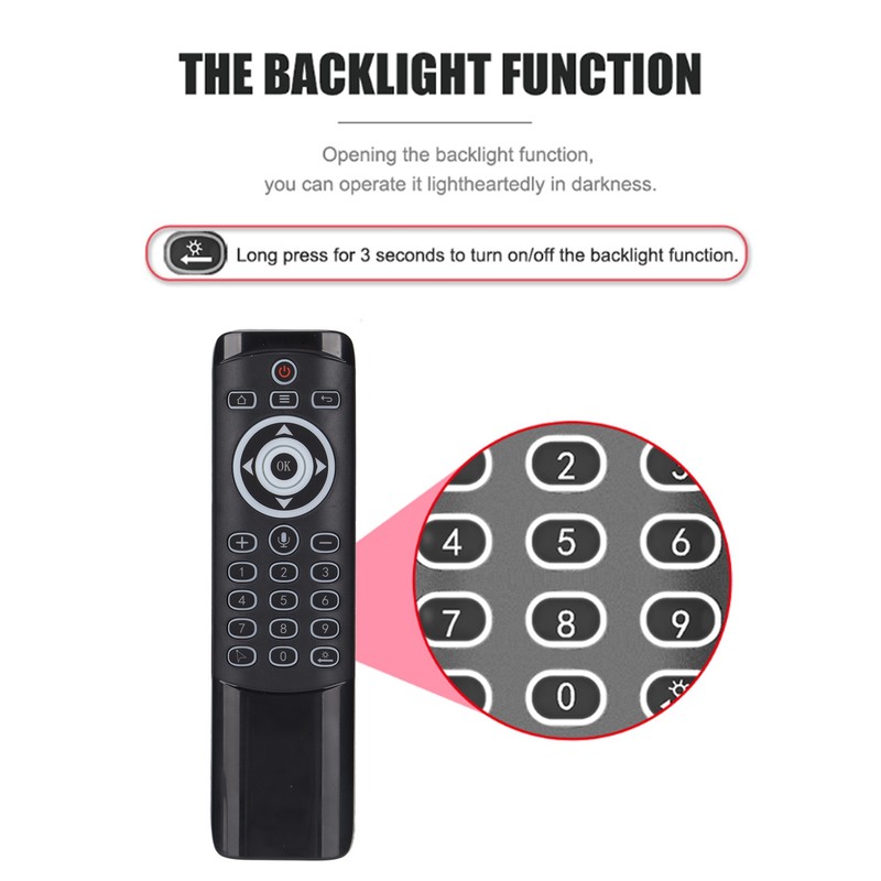 Voice Remote Control 2.4G Wireless Gyroscope Plug and Play Accurate