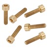 50Pcs Cap Hex Socket Screw Copper Fastener Hardware Tools Industrial