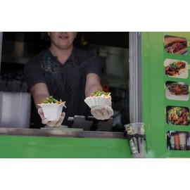 Fortessa Fortaluxe Food Truck Chic Large Take Out Box, 6 x3.5-Inch, Set of 4