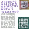 Uppercase Alphabet & Numbers + More Metal Cutting Dies Set,