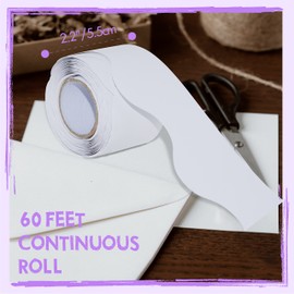 60 Feet Bulletin Board Borders, Pure White Scalloped Rolled Border Trim Board Border with Wavy Line Design Decoration for School, Classroom & Offices