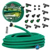 Cercis Chinensis 3/8inchx 100ft Soaker Hose Kit,Green Rubber Hose Water