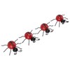 4Pcs Ladybug Wall Decoration Iron Ladybug with Black Spots Ladybug