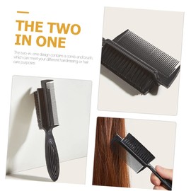 Baluue Double-sided Hair Brush Scalp Scrubber Sleek Brush for Hair 2pcs Bristle