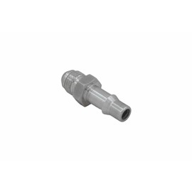 ICT Billet 6AN Male Flare to 3/8" (.375") Transmission Cooler Quick Disconnect Taper Retainer Clip Adapter Fitting Made in the USA Bare Aluminum F06ANTR37501