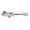 Faucet Foot Pedal Valve Silver Stainless Steel Water Saving Floor