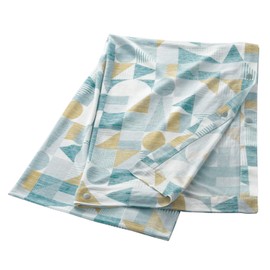 Elecom HCC-S21BU Cool Stole Touch Cooling Heat Protection Goods Ice Coordination Turquoise Blue x Yellow Oak