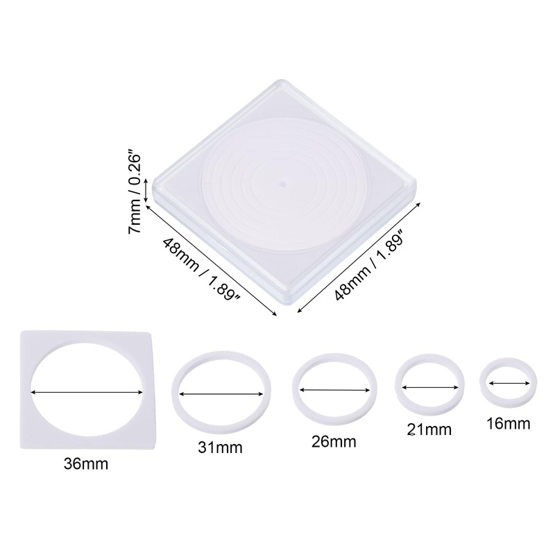 PATIKIL Coin Snap Holder 24pcs Silver Dollar Coin Holder Collector