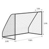Soccer Goal Net Football Polyethylene Training Post Nets Full Size